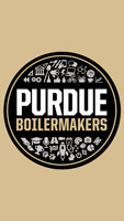 Purdue Boilers disk design on gold