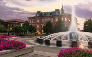 Photo of Founder's Park at sunset