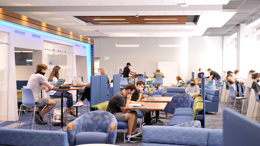 students studying in Krannert